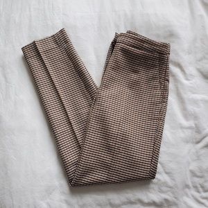 H&M High Waisted Ankle Houndstooth Slacks/Pants